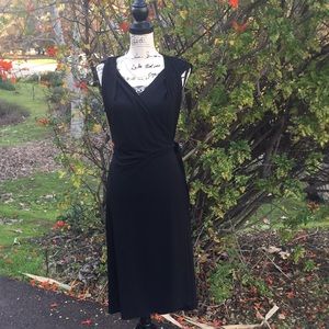 Studio M Flattering Black Wrap Dress size L